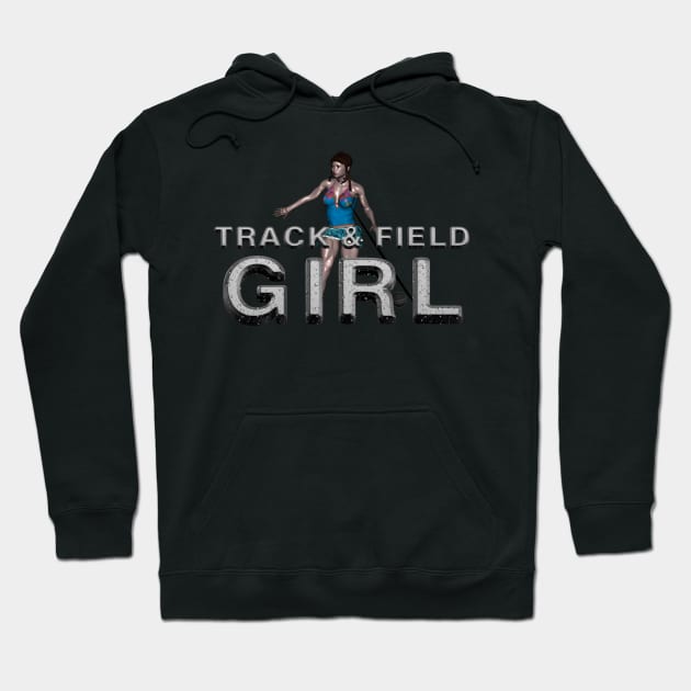 Track and Field Girl Hoodie by teepossible